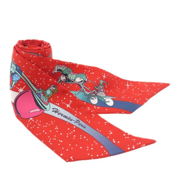 Hermes Twilly Scarf Muffler Silk Women's HERMES